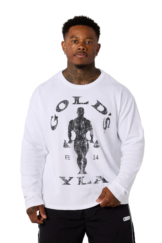 8047 - Gold's Gym Thermal Longsleeves White