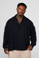 8053 - Flowy Button-ups Black Wash - Unmatched Kicks-YOUNG LA