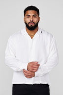 8053 - Flowy Button-ups White - Unmatched Kicks-YOUNG LA