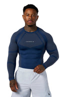 8055 - Apex Compression Longsleeves Navy - Unmatched Kicks - YOUNG LA