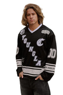 8056 - Southside Hockey Jersey Black - Unmatched Kicks - YOUNG LA