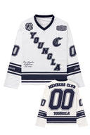 8056 - Southside Hockey Jersey White - Unmatched Kicks - YOUNG LA
