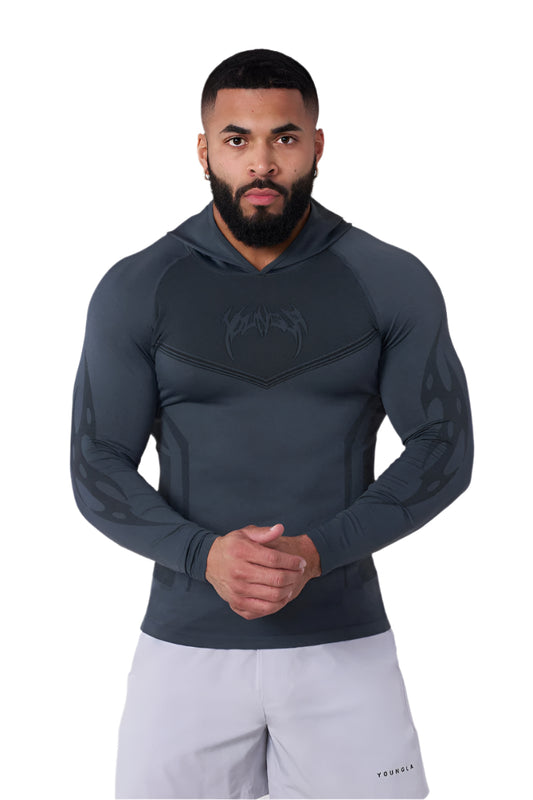 8062 - Warrior Compression Hoodies Deep Teal