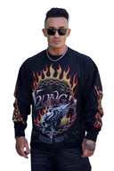 8071 - Ring of Fire Longsleeves Black - Unmatched Kicks-YOUNG LA