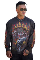 8071 - Ring of Fire Longsleeves Brown - Unmatched Kicks-YOUNG LA