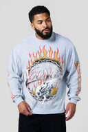 8071 - Ring of Fire Longsleeves Heather Grey - Unmatched Kicks-YOUNG LA