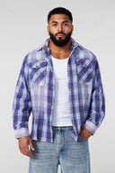 8091 - Americana Flannels Indigo - Unmatched Kicks - YOUNG LA