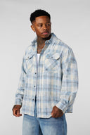 8091 - Americana Flannels Off - White/Light Blue - Unmatched Kicks - YOUNG LA
