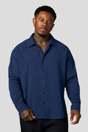 8095 - Cotton Linen Button - Ups Navy - Unmatched Kicks - YOUNG LA