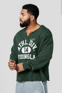 8098 - GOLDEN ERA PUMP COVER CREWNECK GREEN - Unmatched Kicks-YOUNG LA