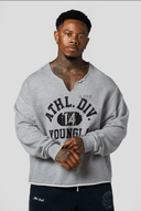 8098 - GOLDEN ERA PUMP COVER CREWNECK GREY - Unmatched Kicks-YOUNG LA
