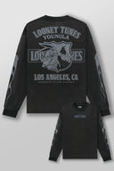 8114 - Looney Tunes Longsleeves Black Wash - Unmatched Kicks-YOUNG LA