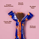 Barebells Soft Protein Bars Salted Peanut Caramel - 12 Bars, Pack of 1-16g High Protein Treats - Chocolate Nutrition Bar with 1g Total Sugars - On The Go Breakfast or Post-Workout Snack