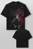 4177 - KAIJU NO. 8 GRAPHIC TEES BLACK/RED