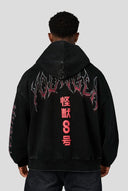 5015 - KAIJU NO. 8 GRAPHIC HOODIES BLACK/RED