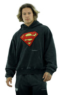 5079 - Superman Legacy Hoodies Black Wash