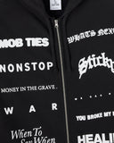 Titles Zip-Hoodie - Black