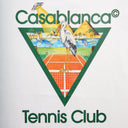 Casablanca Tennis Club Icon Pyramid Abduction Short Sleeve Tee White