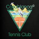 Casablanca Tennis Club Icon Pyramid Abduction Short Sleeve Tee Black