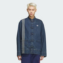 adidas CTT Oversized Chinese Track Top 3.0 Jacket Medium Blue Denim
