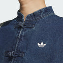 adidas CTT Oversized Chinese Track Top 3.0 Jacket Medium Blue Denim