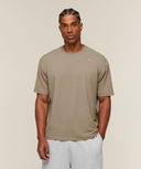 Campus Crest T-Shirt boxy fit Lifestyle Brown