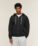 Campus Crest Zip Through Hoodie regular Black