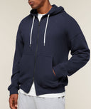 Campus Crest Zip Through Hoodie regular Heavy Blue