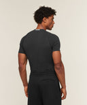 Cotton Seamless T-Shirt muscle fit Black Marl