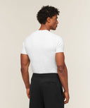 Cotton Seamless T-Shirt muscle fit White Grey Marl