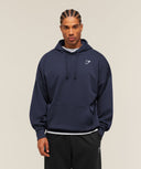 Crest Oversized Hoodie oversized fit Heavy Blue