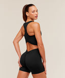 Lifting Dipped Crop Tank Black