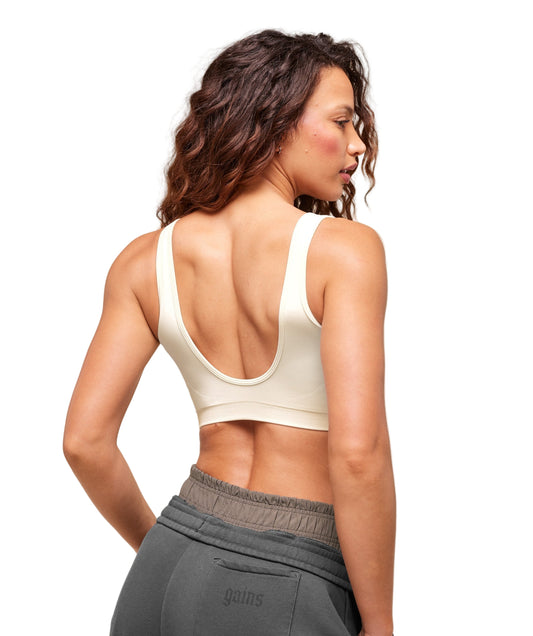 Everyday Seamless Sports Bra Soft White
