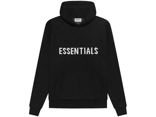 Fear of God Essentials Knit Pullover Hoodie (SS21)Black