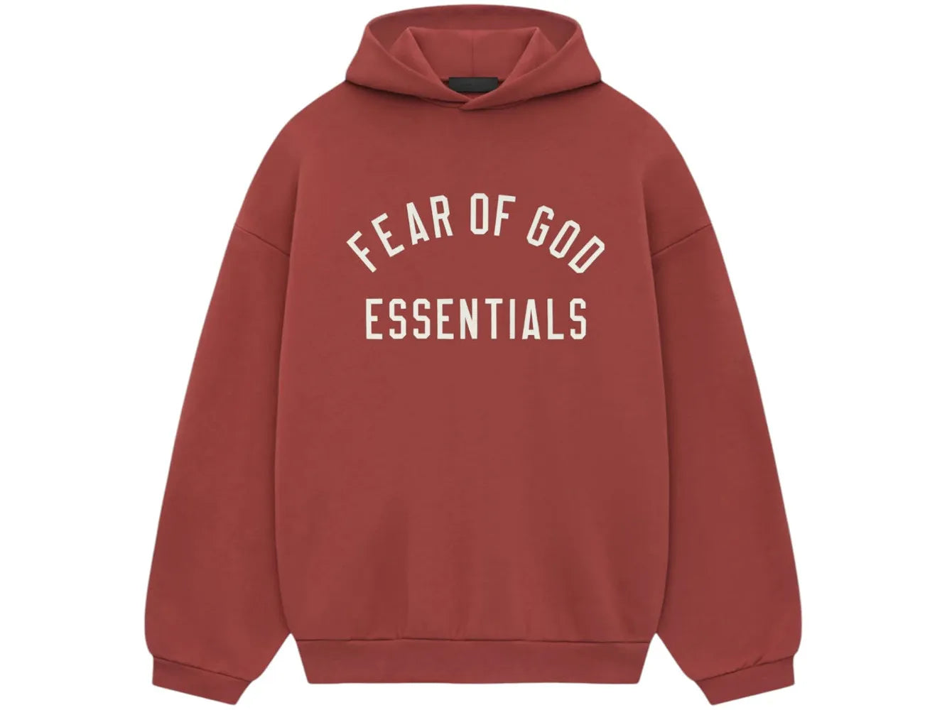 Fear of God Essentials Fleece Hoodie crimson