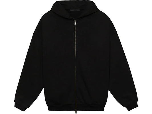 Fear of God Essentials Heavy Fleece Fullzip HoodieBlack