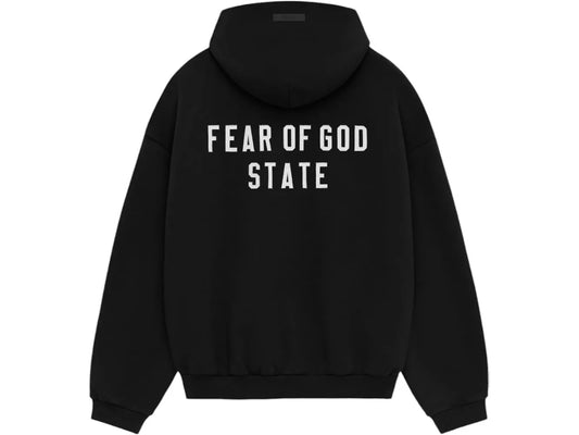 Fear of God Essentials Heavy Fleece Fullzip HoodieBlack