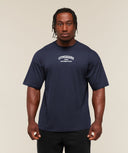 Faded Collegiate Graphic T-Shirt oversized fit Heavy Blue