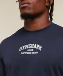 Faded Collegiate Graphic T-Shirt oversized fit Heavy Blue
