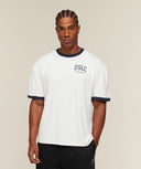 GSLC Ringer T-Shirt boxy fit Soft White/Heavy Blue