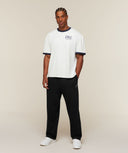 GSLC Ringer T-Shirt boxy fit Soft White/Heavy Blue