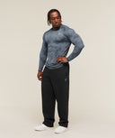 Geo Seamless Long Sleeve T-Shirt slim fit White/Light Grey