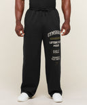 Global Lifting Wide Leg Pants oversized fit Black