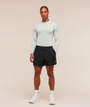 Train Long Sleeve T-Shirt muscle fit Light Grey