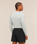 Train Long Sleeve T-Shirt muscle fit Light Grey