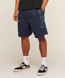 Accent Graphic Sweat Shorts oversized fit Heavy Blue