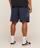 Accent Graphic Sweat Shorts oversized fit Heavy Blue