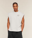 Accent Capped Sleeve T-Shirt Light Grey