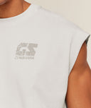 Accent Capped Sleeve T-Shirt Light Grey
