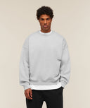 Hybrid Sweatshirt oversized fit Bros Soft Grey Marl